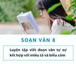 Luyện tập viết đoạn văn tự sự kết hợp với miêu tả và biểu cảm - Ngữ văn Lớp 8 tập 1